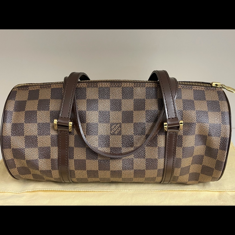 LOUIS VUITTON Papillon Ebene Brown Damier Canvas